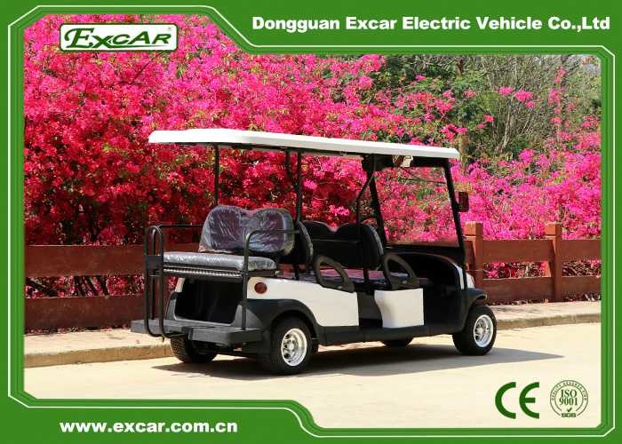4 Front Seat and 2 Back Seat Electric Golf Cart 48V Lithium Battery Powered