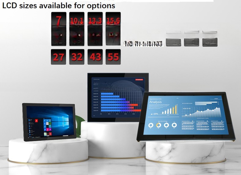 Rugged 18.5 Inch Open Frame LCD LED Monitor Touchscreen VGA HDMI USB LCD Display With Metal Casing