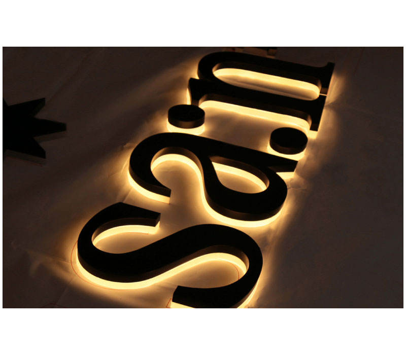 Customization Backlight Number Led Logo Signs Company Decor Letter Light Plate