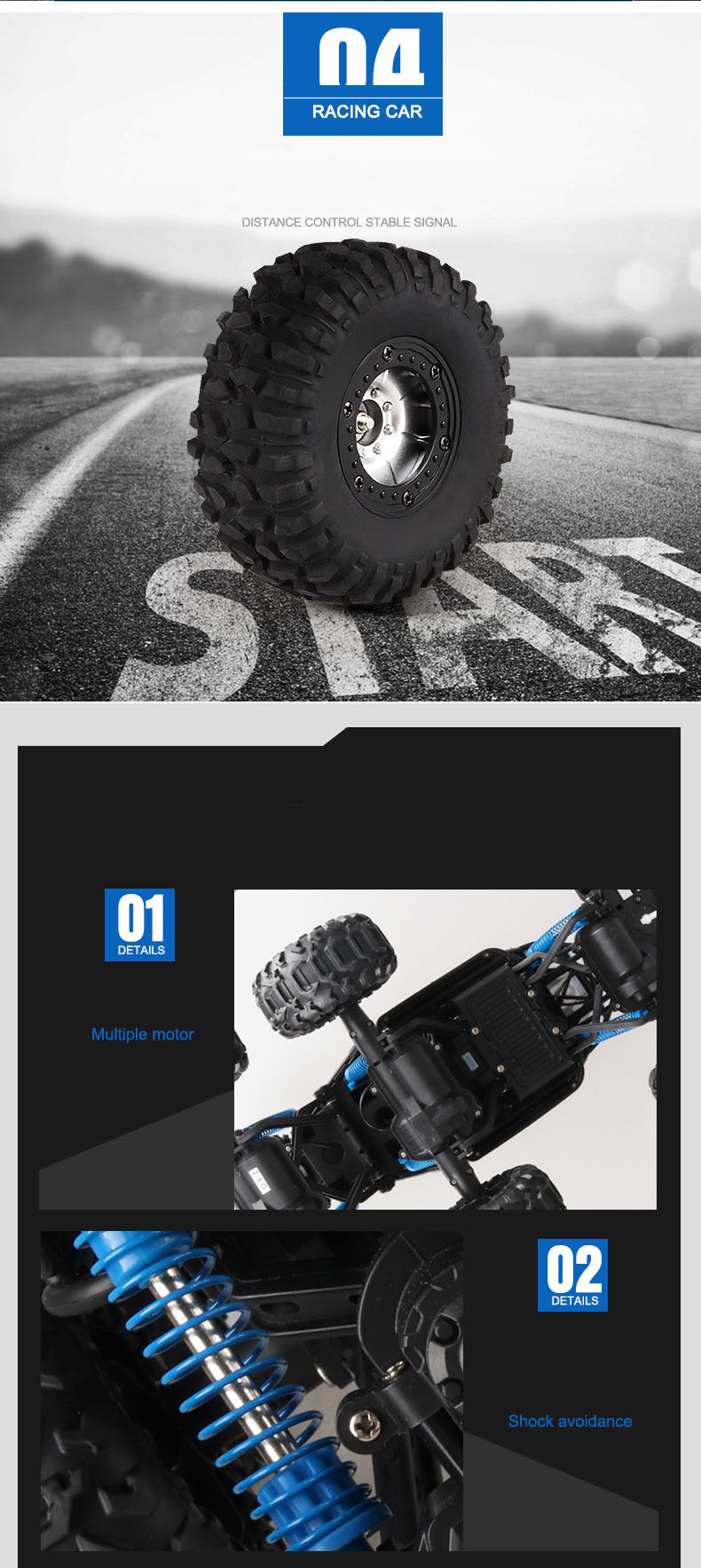 Children's Remote Control Toy Car 6-Wheel Off-Road Amphibious Vehicle for 14 Years up