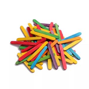 China Colorful Birch Wooden Ice Cream Stick Jumbo Craft 93mm 114mm wholesale