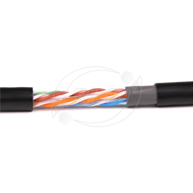 1000FT Shield Ethernet Lan Cable Gel Filled 8 Cores 24AWG 4 Pairs For Outdoor