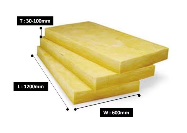 Rigid Glass Wool Insulation Cutting Board Air Conditioning Board
