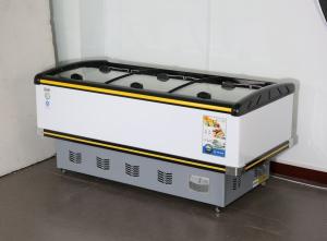 China 2m Commercial Chest Freezer Glass Top Ice Cream CE wholesale