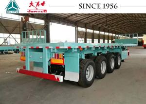China 4 Axle 40Ft Flatbed Trailer For Container Transport wholesale