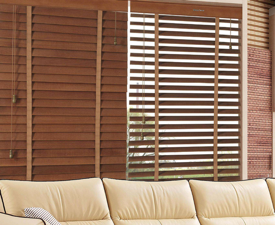 Wooden Venetian Blind Basswood Venetian Blinds for home office hotel windows doors Custom Made