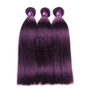 China Purple Straight Remy Human Hair Bundles Sew In Weave Bundles Brazilian Bundle Deals wholesale