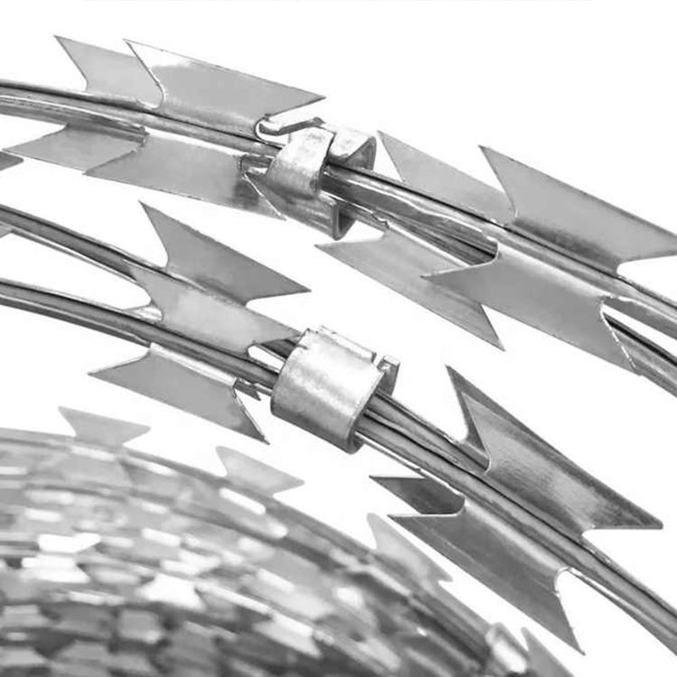 Factory Price Fence Galvanized Razor Barbed Wire Concertina Razor Wire For Stainless Steel Barbed Wire