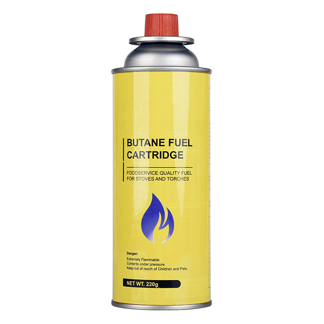 Outdoor Cooking Butane Fuel Canister 400ml Capacity For For Cassette Stove