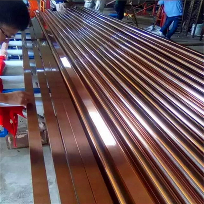 Gold Stainless Steel Pipe Tube Mirror Finish 201 304 316 For Handrail Balustrade Ceiling Decoration