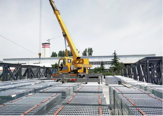 Durable Galvanized Steel Stair Tread for Industrial Platforms