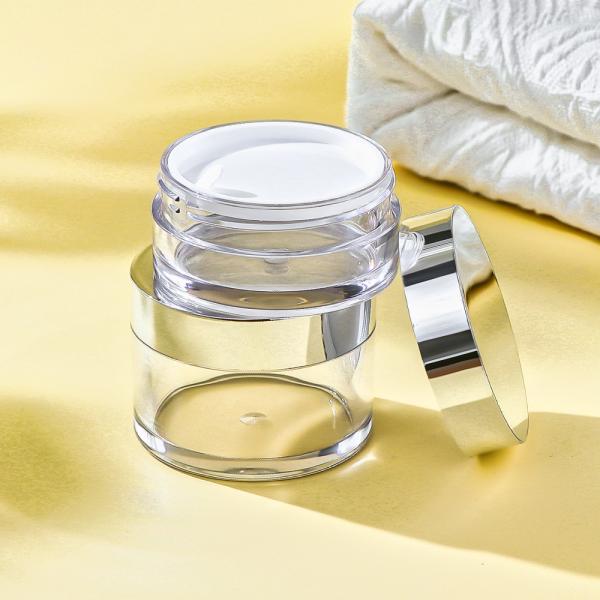 50ml Plastic Cosmetic Cream Jar with Screw Cap
