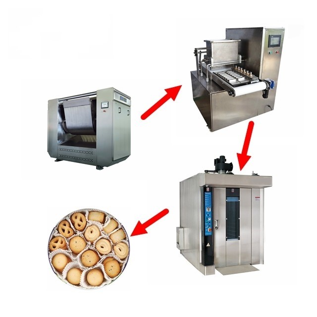 Automatic Commercial Biscuit Production Line Cookies Making Machine For Snack Factory