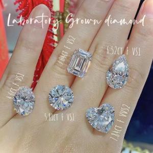 China IGI Certified cvd synthetic diamonds Pear Loose Diamonds jewelry design lab made diamonds wholesale