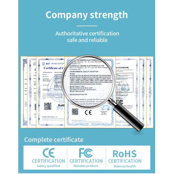 Large Digital Indoor Temperature Humidity Sensor Industrial Outdoor PM2.5 Formaldehyde air Quality Monitor Thermometer