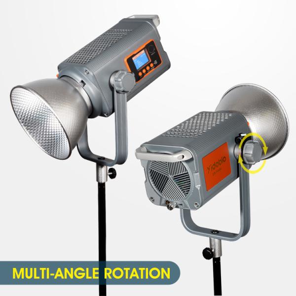 Yidoblo 300W LED Video Light Continuous Output Bracket Studio Photography Light for Live Stream Recording Beauty Show