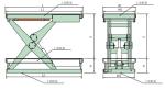 Fixed Heavy Duty 1000KG AC380V 50HZ Scissor Lift Table