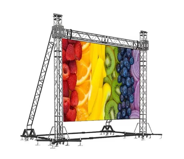 High Brighness 1/28 Scan IP65 Outdoor Waterproof Led Screen 4800Cd/Sqm Rental Use