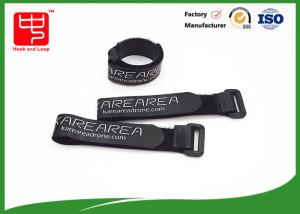 China Black Non Slip Battery Straps Custom Logo , Rubber Coated wholesale