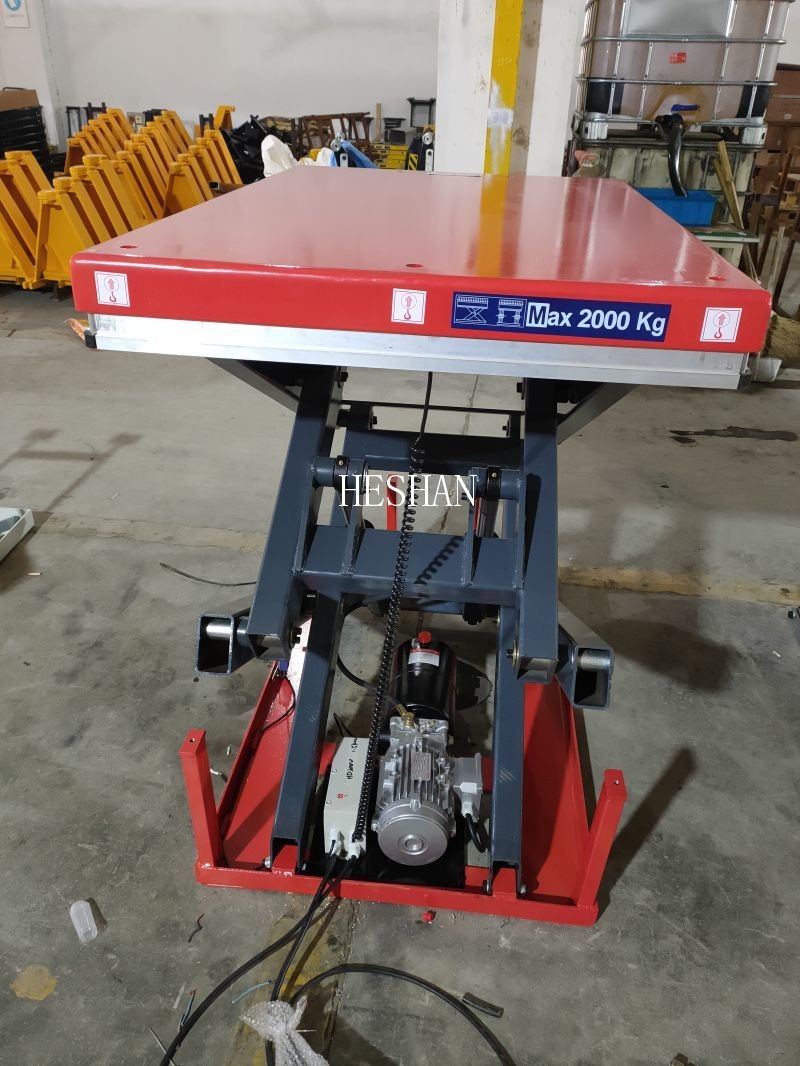 Custom Warehouse 2 Ton Industrial Platform Hydraulic Scissor Lifter Tables