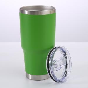 China Stainless Steel Car Travel Vacuum Insulated Tumblers With Straw Lids 30oz wholesale