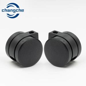 China Plastic Furniture Castors Wheels With 4mm Mounting Plate Thickness wholesale