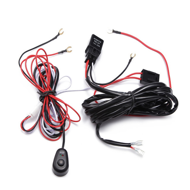 LED Work Light Relay Automotive Wiring Harness 2.5m With JAE Connector