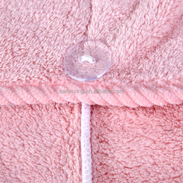 Unisex Shower Cap Dry Hair Towel Custom Thickening Elastic Bathing Cap for Sustainable