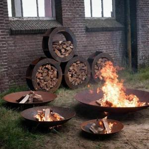 China Patio Steel Metal Wood Burning Fire Pit for Garden wholesale