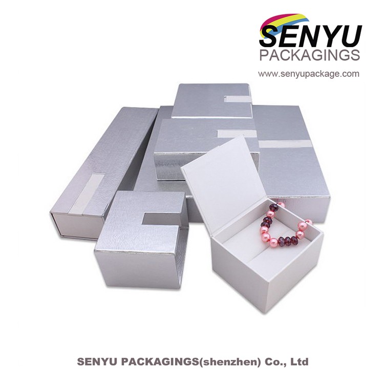 Luxury Paper Kraft Jewelry Gift Boxes Jewelry Boxes with Lid Custom Logo