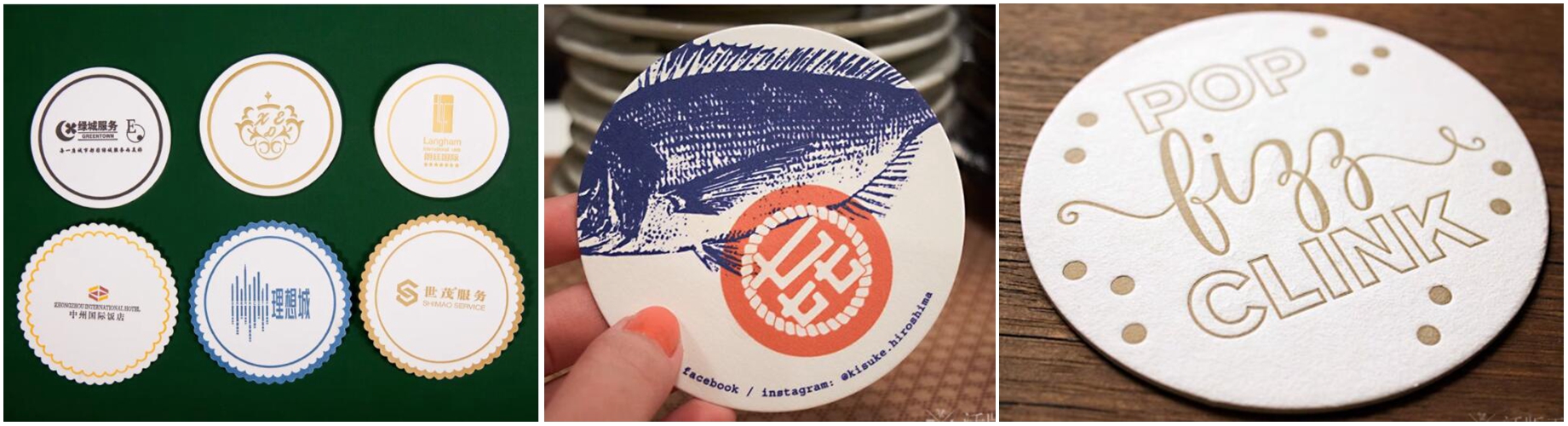 2mm Super absorption Uncoated White Paper For Coaster in Restaurant Bar