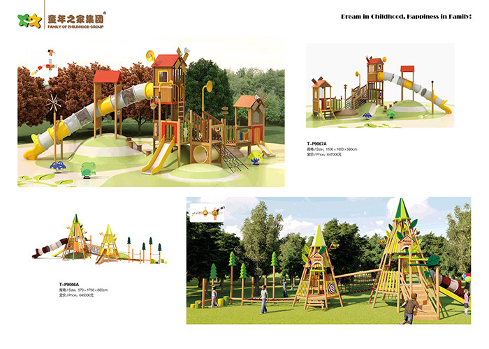 High Speed Wooden Swing And Climbing Frame Soft Smooth Surface Non Sharp Edge
