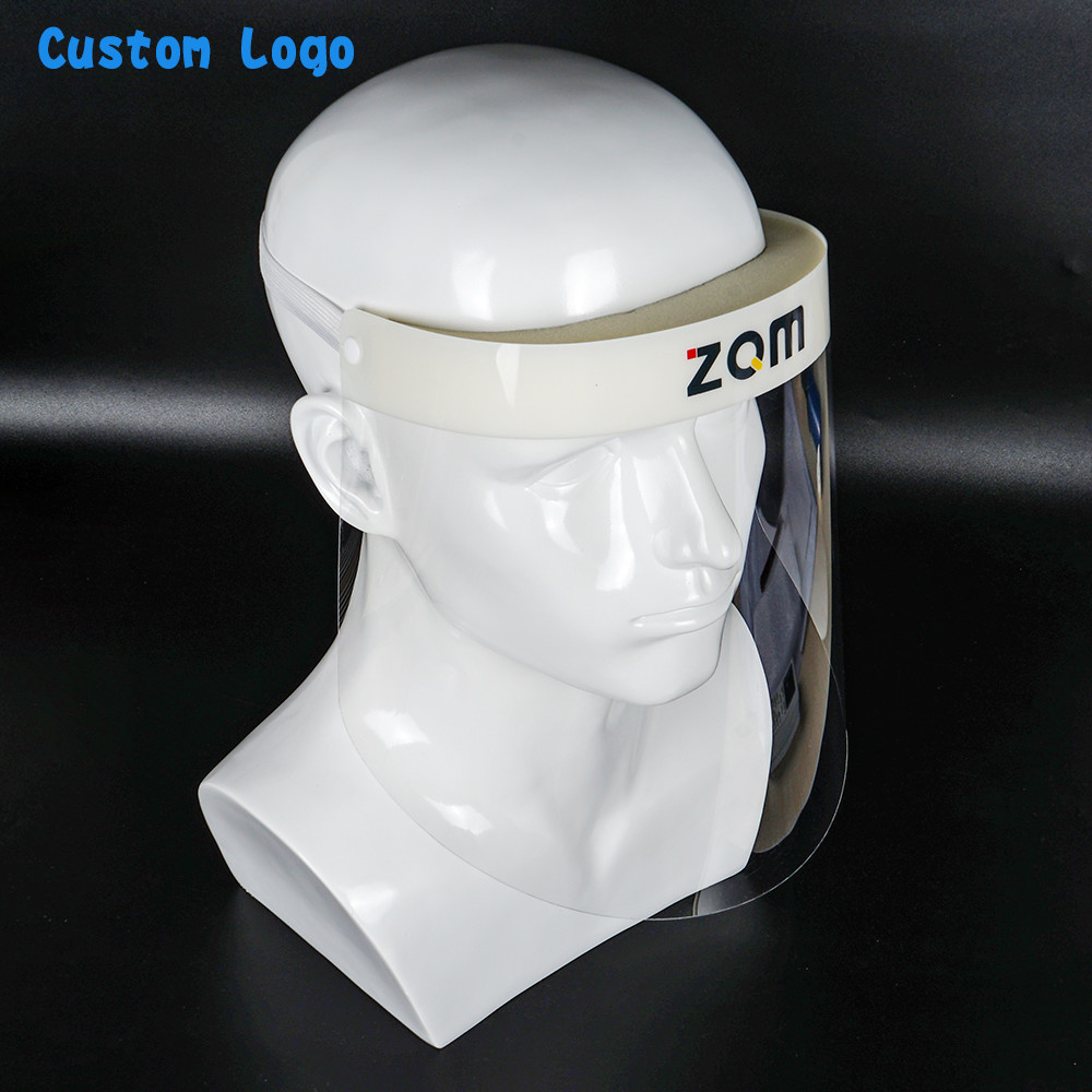 Plastic Material Face Shield Anti Saliva Anti Fog Protective Face Shield Custom Logo