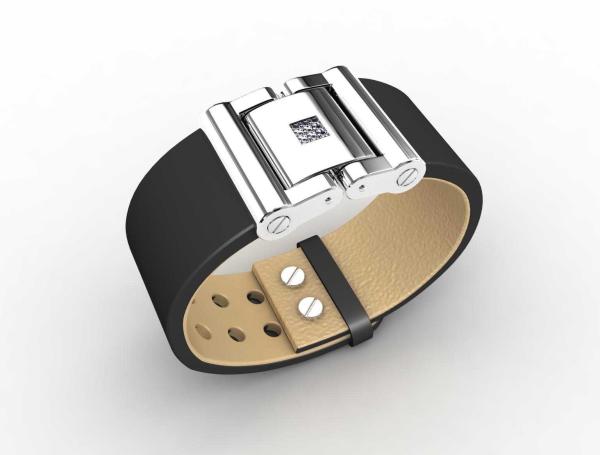 Top Quality Europe Fashion Stainless Steel Genuine Leather Silicone Bangle