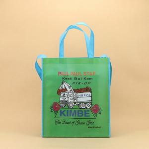 China Eco-friendly 80GSM non-woven value priced shopping bag, reusable fold able green earth carry bags logo printed branding wholesale