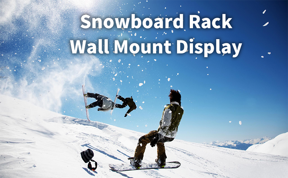 Home and Garage Snowboard Ski Surfboard Storage Rack Space-Saving and Convenient