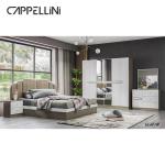Environmental Bedroom Sets Furniture Wood Panel MDF Glass Material