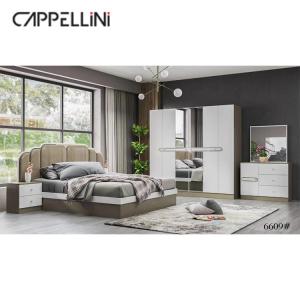 China Environmental Bedroom Sets Furniture Wood Panel MDF Glass Material wholesale