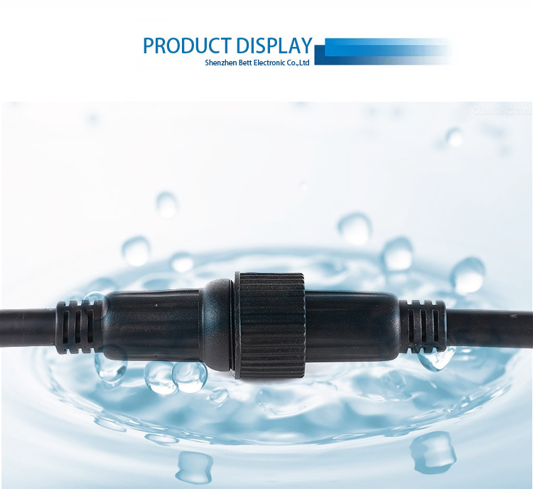 M29 2 3 4 5 Pin LED Outdoor Waterproof Connector Cable Solar Power Cable Nylon / PVC