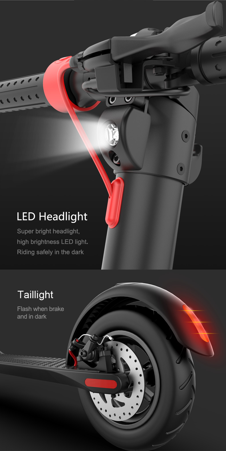 X7 350W Fast Charging Time 2-3h Folding Electric Scooter Motorcycles for EU/US Warehouse