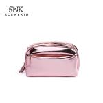 Cute Customized Logo L17*D6*H11Cm Zipper PU Cosmetic Bag