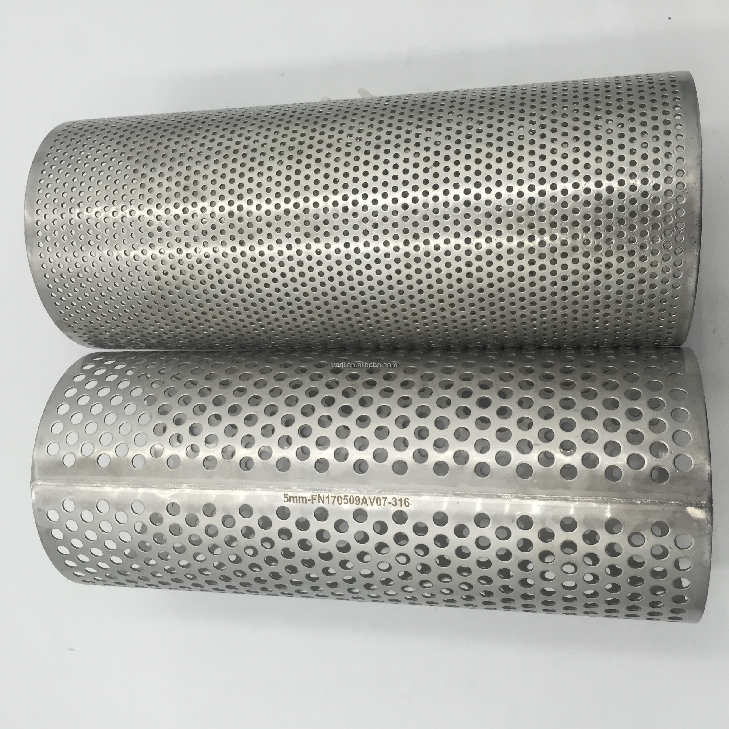 316 Stainless Steel Perforated Filter Tube 1.2m Length 1.5mm Thickness