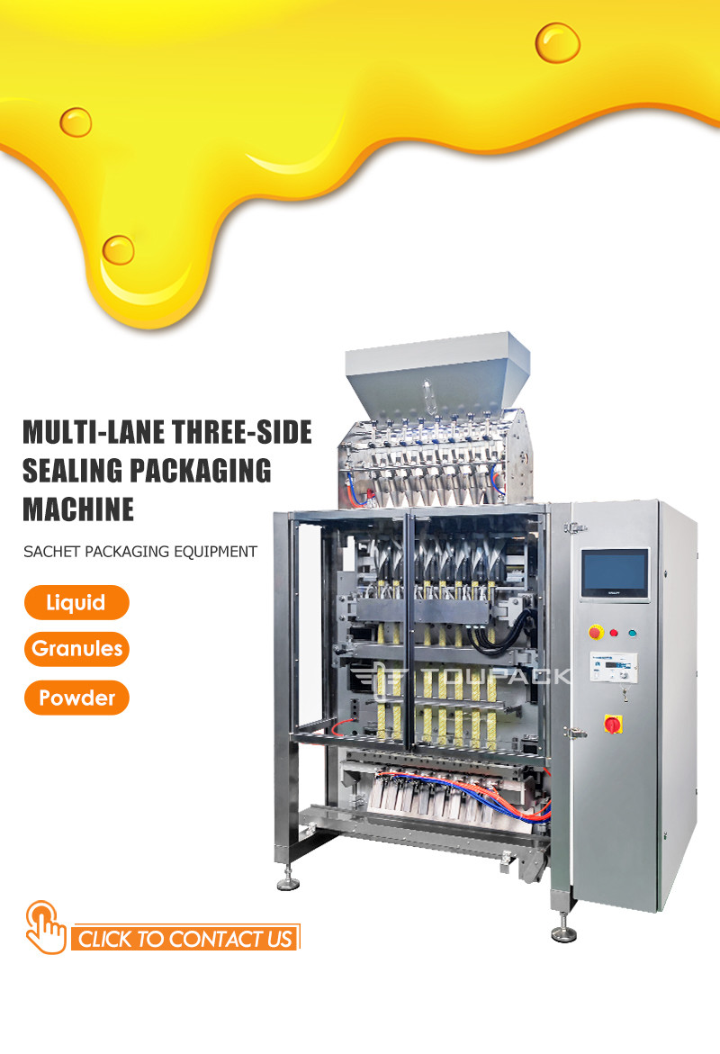 Automatic Multi Lane Powder Stick Sachet Packing Machine 2 Line Sugar Coffee Stick Packing Machine
