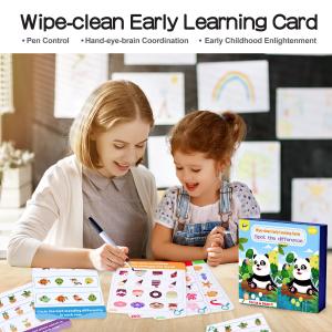 China Wipe Clean Spot Difference Cards Concentration Practice Learning wholesale