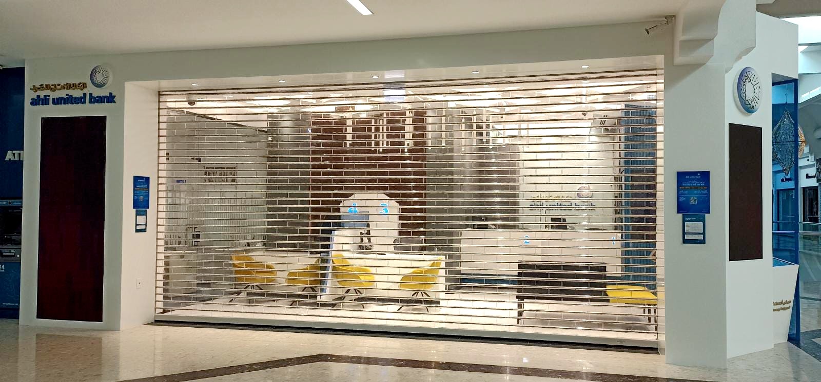3mm 2.3mm Transparent Roller Shutter Door Polycarbonate Clear Plastic Roll Up Doors
