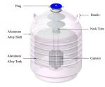 Aviation Aluminum Liquid Nitrogen Cryogenic Tank , Liquid Nitrogen Storage
