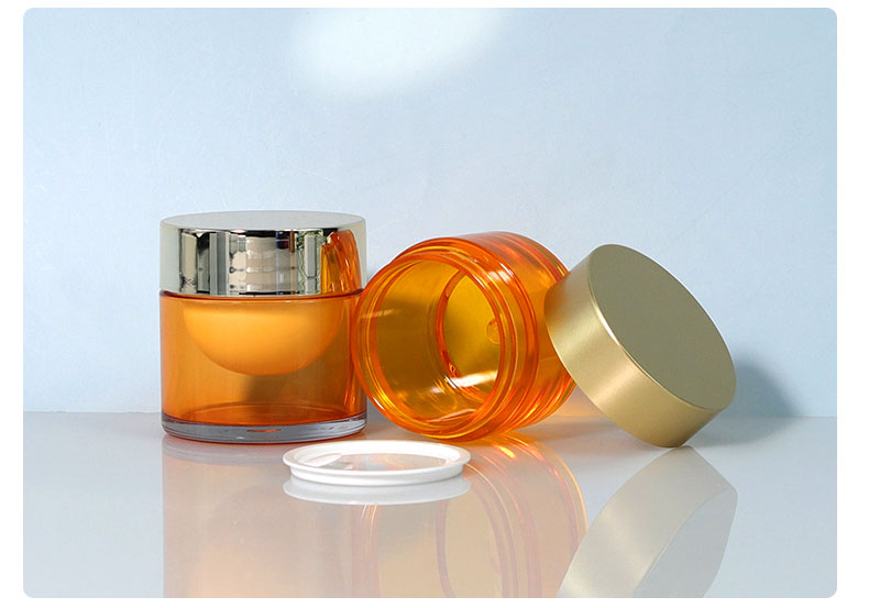 Cosmetic PET Cosmetic Jars 30g 50g 60g Clear PET Containers With Lids