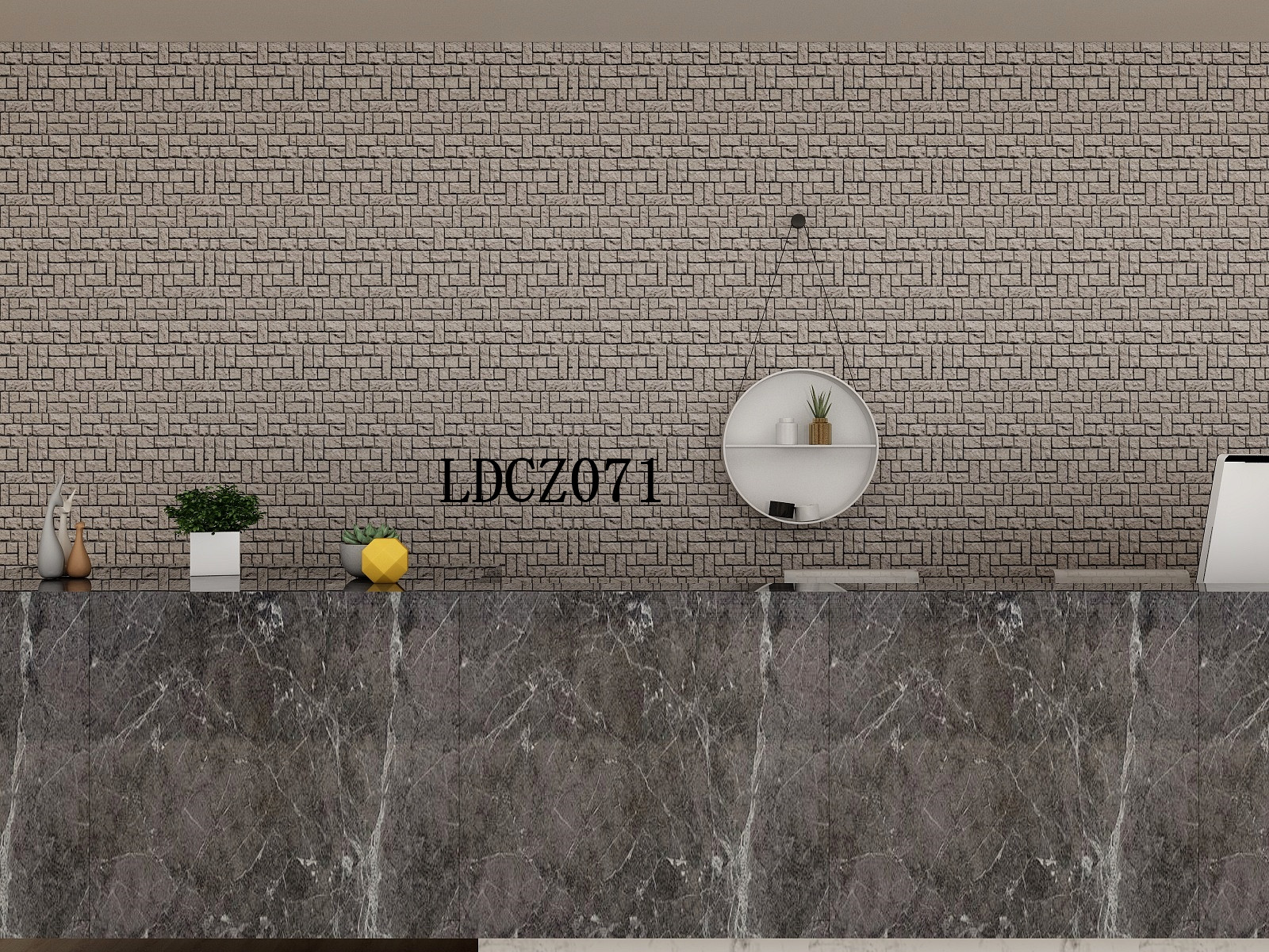 DIY 3D Brick Stone Wallpaper 3D PVC Wallpaper Sticker For Villa Hospital School