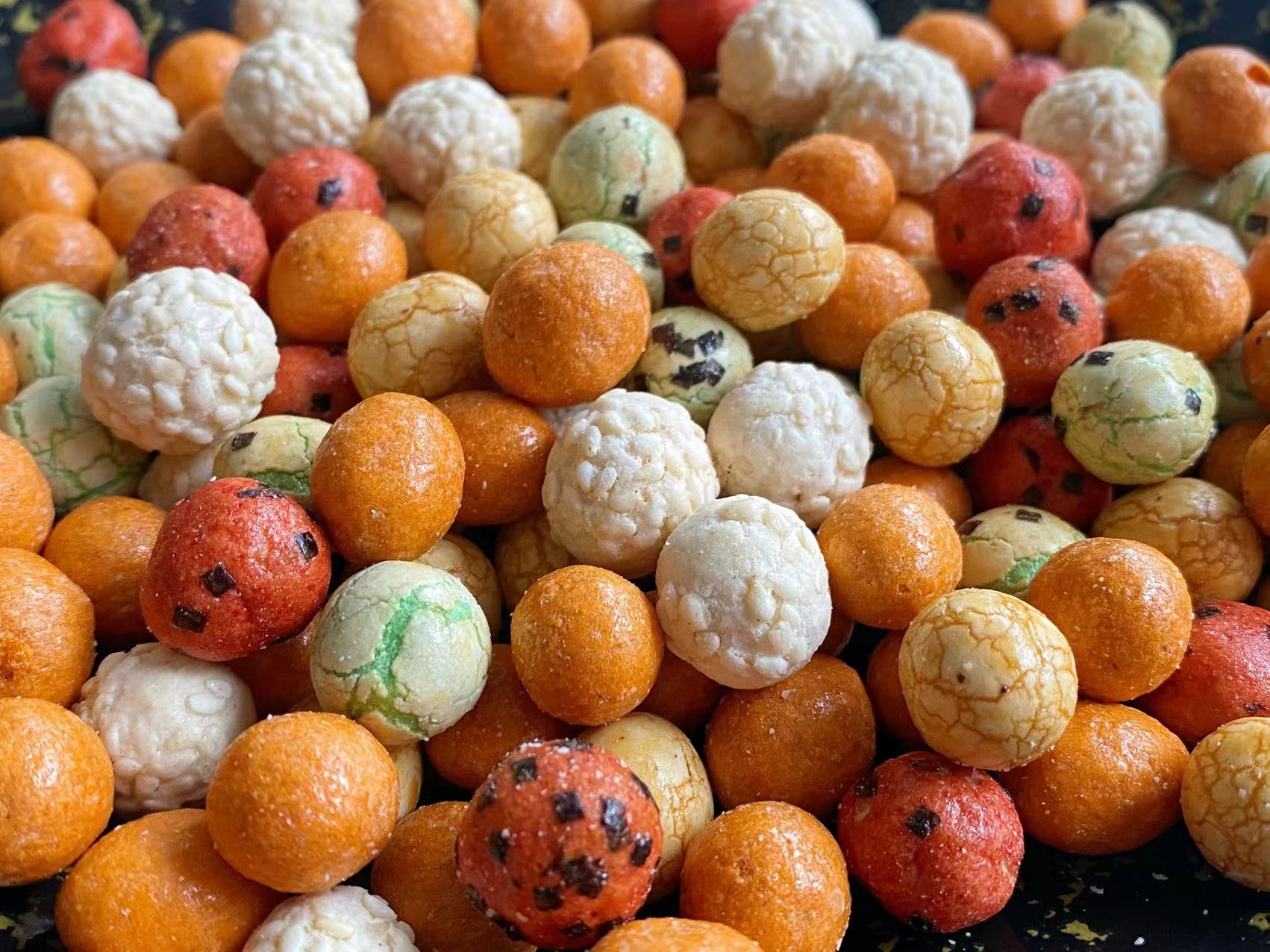 Japanese Style Roasted Colorful Peanut Snacks Sesame Seaweed Mixed Coated Peanuts
