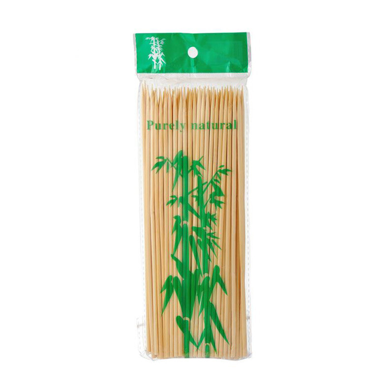 Natural Color Bamboo Barbecue Skewers Easily Clean Non Stick Mao Bamboo